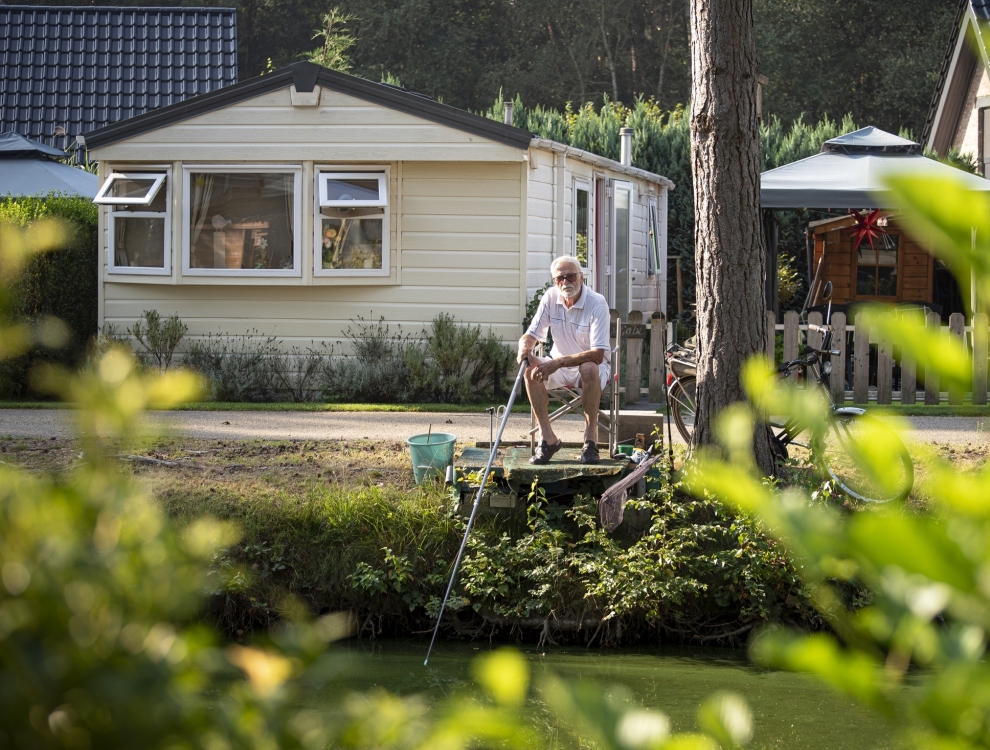 Camping met visvijver in België